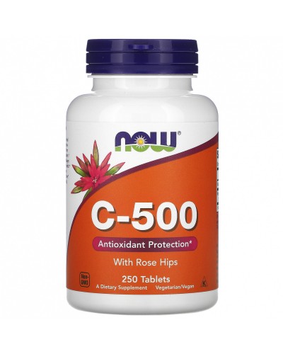 Витамины NOW Foods C-500 RH 250 таб (815931)
