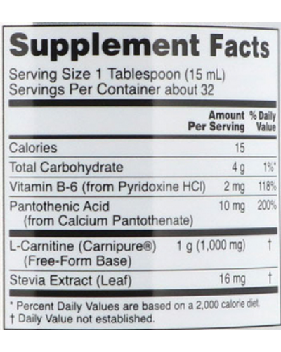 Жиросжигатели NOW Foods Carnitine Liquid 3000mg - 473 мл Citrus (815940)