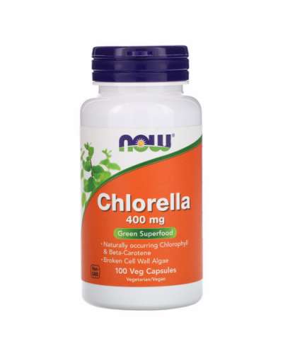 Пищевые добавки NOW Foods Chlorella 400 mg - 100 веган капс (815942)