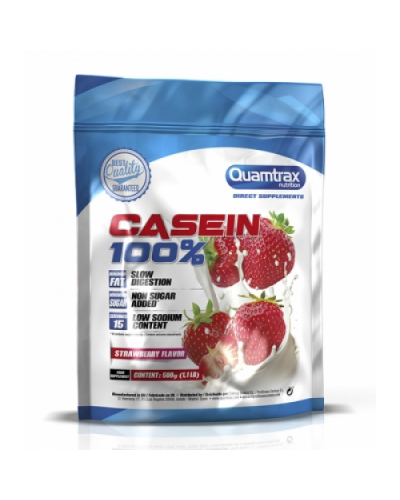 Протеин Quamtrax 100% Casein 500 г - клубника (816028)