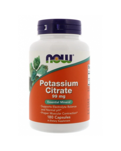 Цитрат калия NOW Potassium Citrate 180 капс (816135)