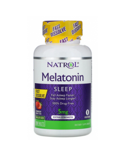 Препараты для сна Natrol Melatonin 5mg Straw - 150 таб (816336)