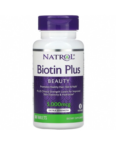 Витамины Natrol Biotin Plus - 60 таб (816341)
