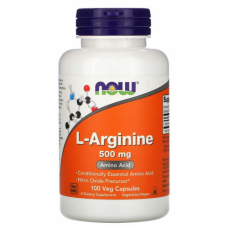 Аминокислоты NOW Foods L-Arginine 500 мг 100 веган капс (816370)