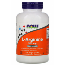 Аминокислоты NOW Foods L-Arginine 500 мг 250 веган капс (816371)