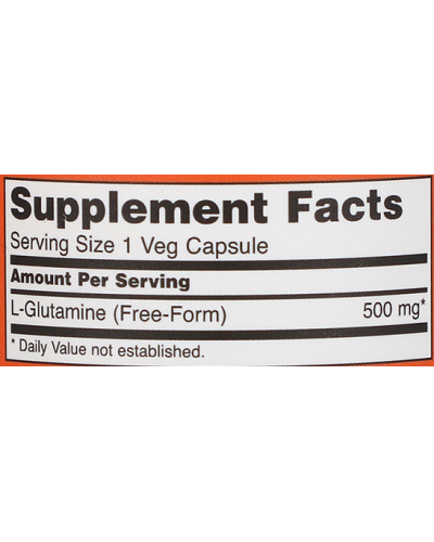 Аминокислоты NOW Foods L-Glutamine 500 мг - 120 веган капс (816372)
