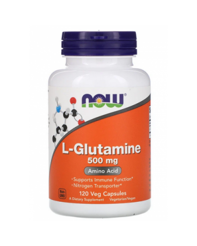 Аминокислоты NOW Foods L-Glutamine 500 мг - 120 веган капс (816372)