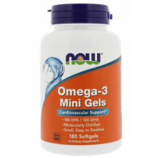 Пищевые добавки NOW Foods Omega-3 Mini Gels 500 мг - 180 софт гель(816381)
