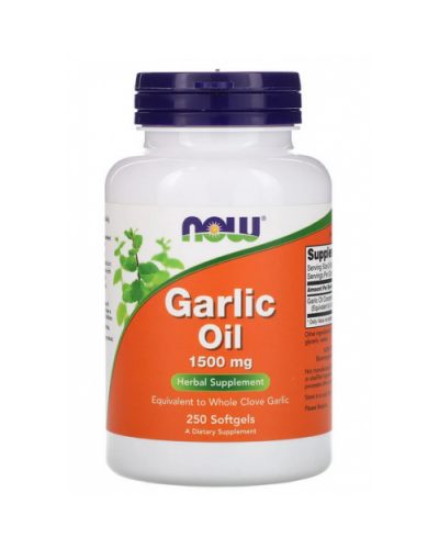 Травы NOW Foods Garlic Oil 1500 мг - 250 софт гель (816383)