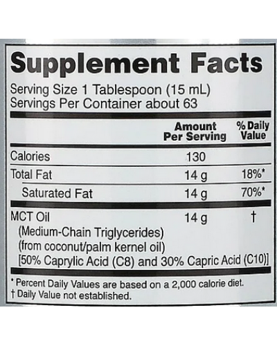 Препараты для похудения NOW Foods MCT- Oil - 946 мл (816384)