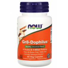 Пробиотики NOW Foods Gr8-Dophilus - 60 веган капс (816389)