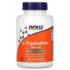Препараты для сна NOW Foods L-Tryptophan 500 мг - 120 веган капс (816403)