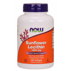 Пищевые добавки NOW Foods Sunflower Lecithin 1200 мг - 100 софт гель(816411)