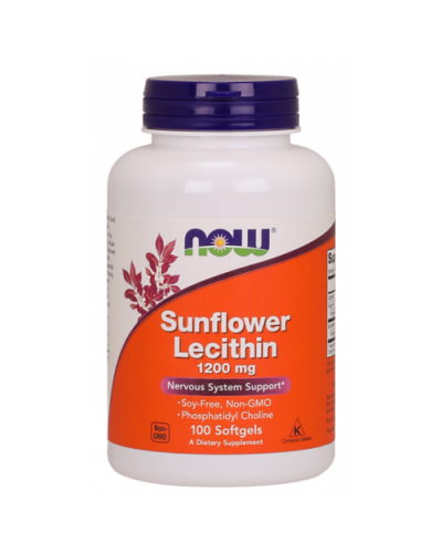 Пищевые добавки NOW Foods Sunflower Lecithin 1200 мг - 100 софт гель(816411)
