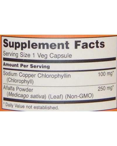 Витамины и минералы NOW Foods Chlorophyll 100 мг - 90 веган капс (816412)