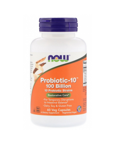 Пищевые добавки NOW Foods Probiotic-10 100 Billion - 60 веган капс(816413)