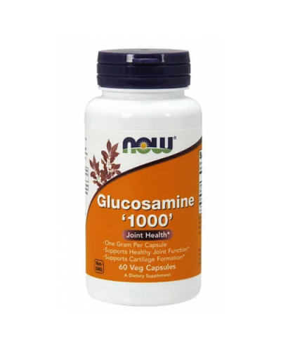 Защита суставов NOW Foods Glucosamine 1000 мг - 60 веган капс(816422)