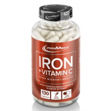 Витаминно-минеральный комплекс IronMaxx Iron + Vitamin C - 130 капс (816441)