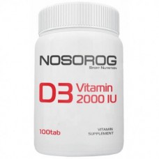 Витамины и минералы Nosorog Vitamin D3 2000 ME  - 100 таб (816545)