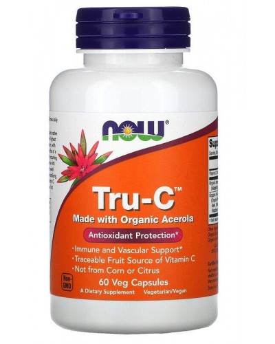 Витамины NOW Foods Tru-C Acerola - 60 веган капс (816650)
