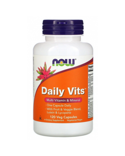 Витамины NOW Foods Daily Vits - 120 веган капс (816662)