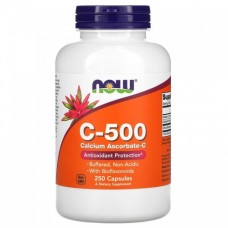 Витамины NOW Foods C-500 (ascorbate) -100 капс (816666)