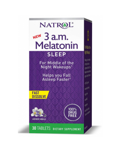 Препараты для сна Natrol Melatonin 3 a.m. Lavender Vanilla - 24 таб (817053)
