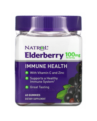Добавки для иммунитета Natrol Elderberry (Immune Health) - 60 марм (817056)