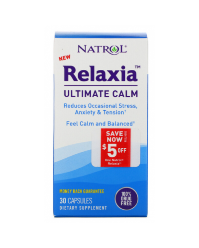 Пищевая антистрессовая добавка Natrol Relaxia Ultimate Calm - 30 капс (817065)