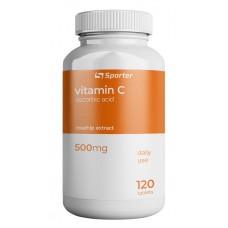 Витамин C Sporter Vitamin C 500 mg with rosehip 120 таб (817074)