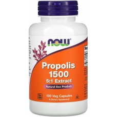 Витамины NOW Foods Propolis 1500 - 100 веган капс (817202)