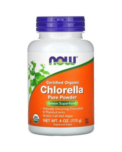 Пищевые добавки NOW Foods Chlorella Organic- 113 г (817203)