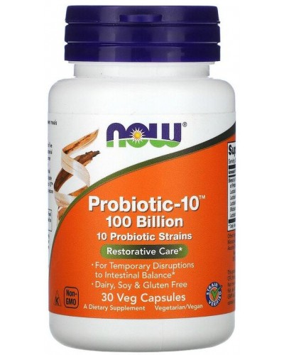 Пищевые добавки NOW Foods Probiotic-10 100 Billion - 30 веган капс (817204)