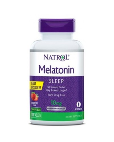 Препараты для сна Natrol Melatonin 10mg Straw - 100 таб (817226)