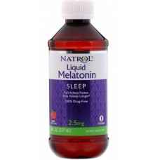 Препараты для сна Natrol Melatonin 2,5mg - 237 мл - berry (817229)