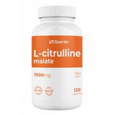 Цитруллин Sporter L- Citrulline malate 1500мг 120 капс (817243)