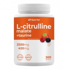 Цитруллин Sporter L-citrulline malate wild berries 300 г (817256)