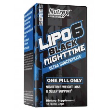 Жиросжигатель Nutrex Research Lipo 6 Black NightTime Ultra concentrate 30 капс (817424)