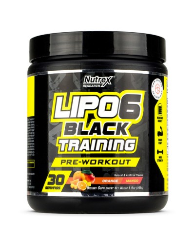 Предтренировочный комплекс Nutrex Research Lipo 6 Black Training Pre-Workout 201 г - Orange Mango (817425)
