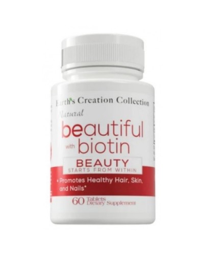 Витамины Earths Creation Beautiful Biotin 10,000 mcg - 60 таб (817435)