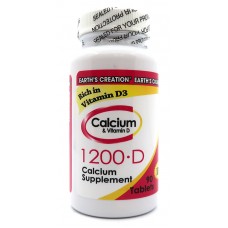 Кальций Earths Creation Calcium 600 mg with Vitamin D 400 IU - 90 таб (817438)