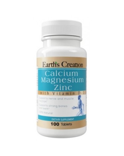 Минеральный комплекс Earths Creation Calcium, Magnesium, Zinc - 100 таб (817440)
