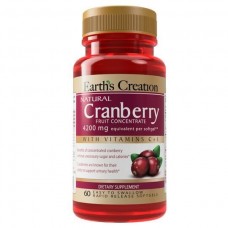 Для укрепления иммунитета Earths Creation Cranberry 4200mg (Fruit Concentrate) - 60 софт гель (817448)