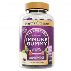 Витамины для детей и подростков Earths Creation Immune Gummy Elderberry - 60 конфет (817461)