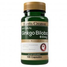 Гинко Билоба Earths Creation Ginkgo Biloba 60 mg - 100 капс (817468)