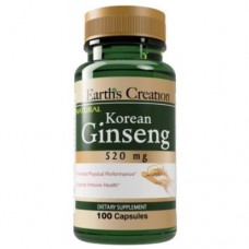 Специальная добавка Earths Creation Korean Ginseng 520 mg - 100 капс (817469)