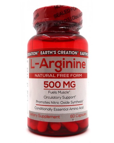 Аргинин Earths Creation L-Arginine 500 mg - 60 капс (817479)