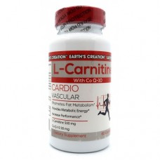 Жиросжигатель Earths Creation L Carnitine 500 mg + Co-Q 10 30 mg - 60 капс (817482)