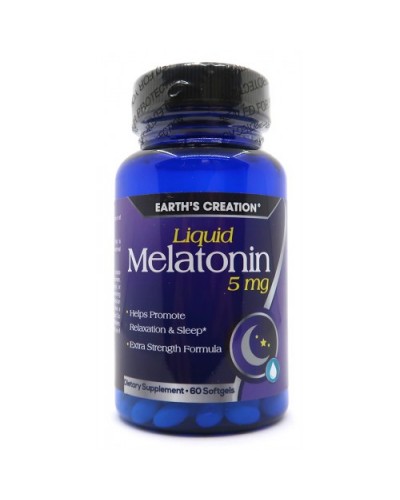 Мелатонин Earths Creation Melatonin 5 mg - 60 софт гель (817498)