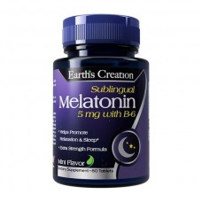 Мелатонин Earths Creation Melatonin 5 mg with B-6 (Sublingual) - 60 таб (817499)